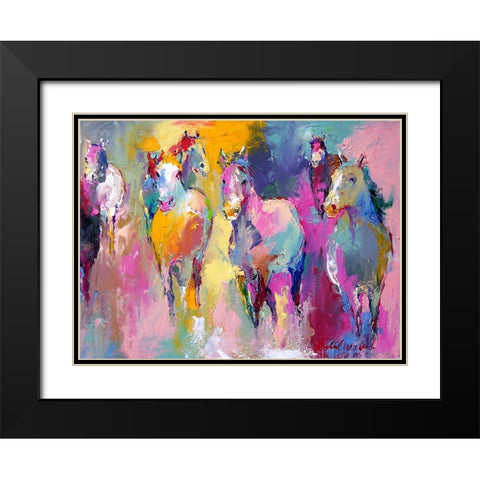 Wild Black Modern Wood Framed Art Print with Double Matting by Wallich, Richard
