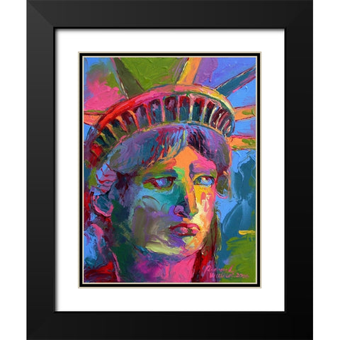 Lady Liberty 2 Black Modern Wood Framed Art Print with Double Matting by Wallich, Richard