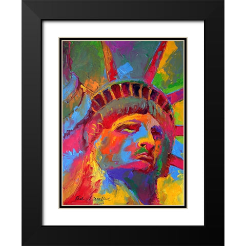 Liberty 1 Black Modern Wood Framed Art Print with Double Matting by Wallich, Richard