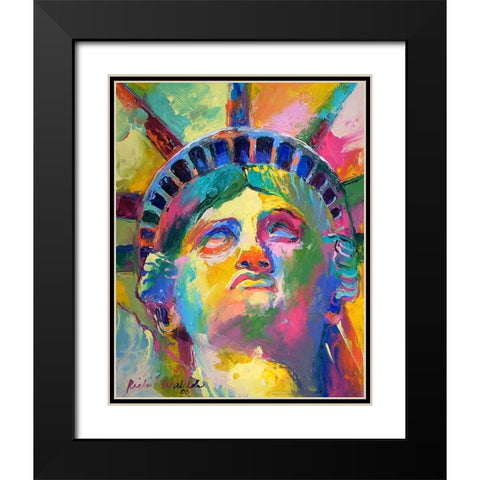 Liberty 2 Black Modern Wood Framed Art Print with Double Matting by Wallich, Richard