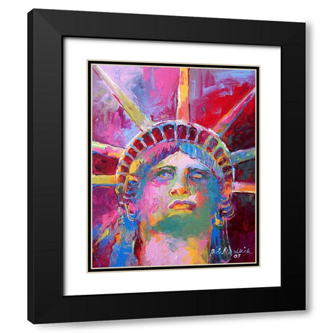 Liberty 3 Black Modern Wood Framed Art Print with Double Matting by Wallich, Richard
