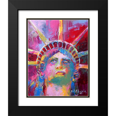 Liberty 3 Black Modern Wood Framed Art Print with Double Matting by Wallich, Richard