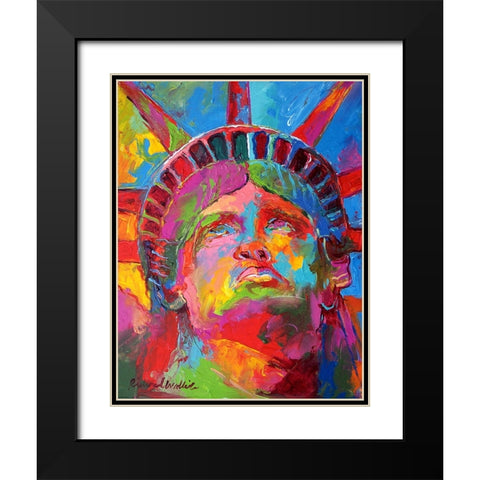 Liberty 4 Black Modern Wood Framed Art Print with Double Matting by Wallich, Richard