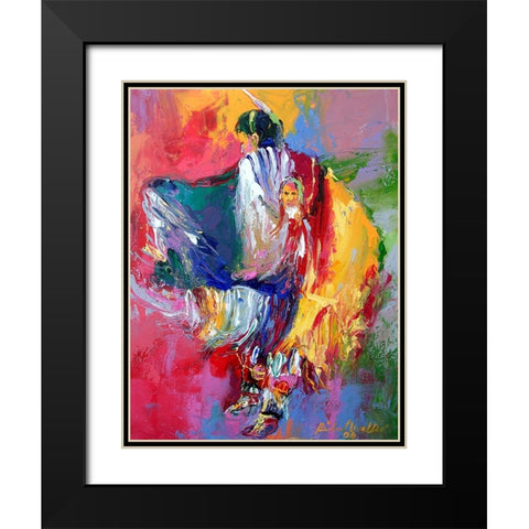 Pow Black Modern Wood Framed Art Print with Double Matting by Wallich, Richard