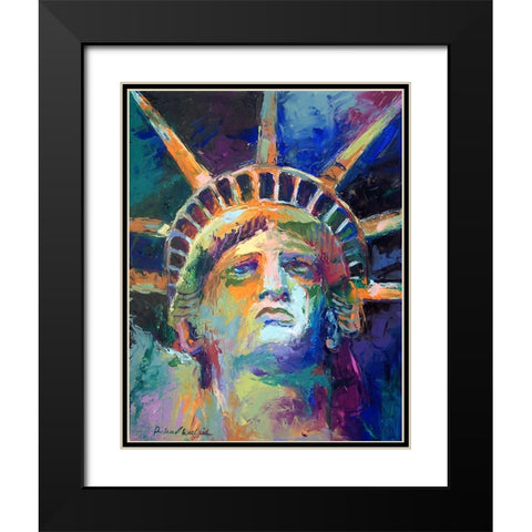 Statue Black Modern Wood Framed Art Print with Double Matting by Wallich, Richard