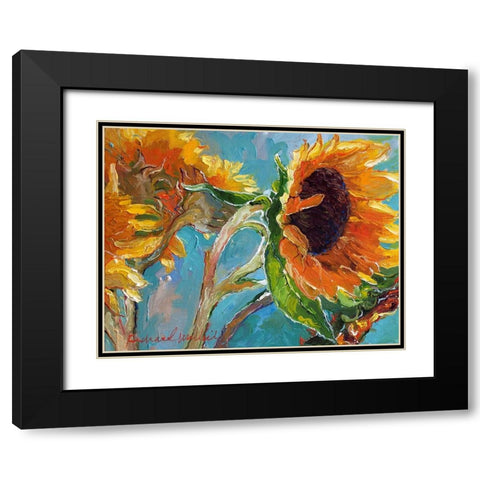 Sun5 Black Modern Wood Framed Art Print with Double Matting by Wallich, Richard