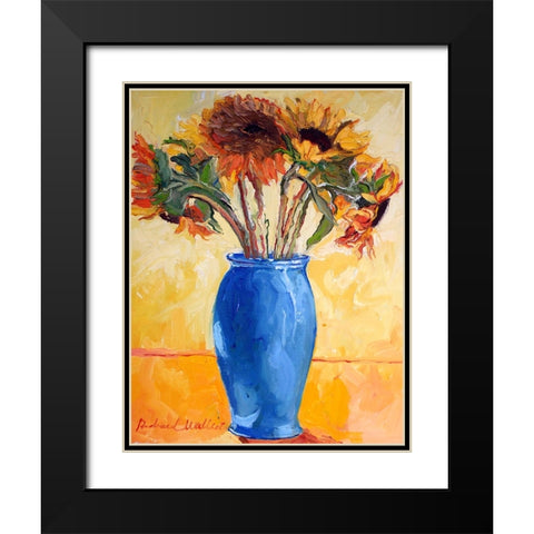 Sunf Black Modern Wood Framed Art Print with Double Matting by Wallich, Richard