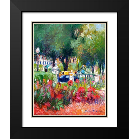 Boston 5 Black Modern Wood Framed Art Print with Double Matting by Wallich, Richard