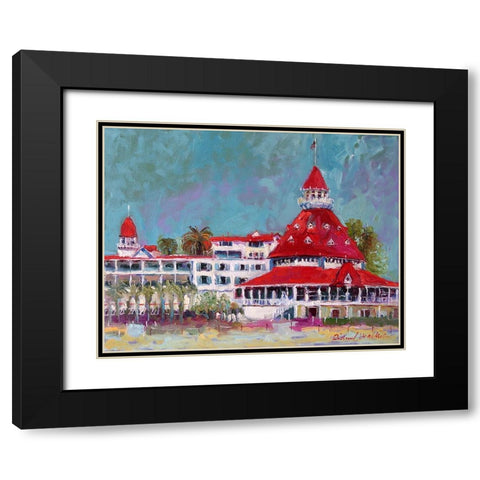 Delaware Black Modern Wood Framed Art Print with Double Matting by Wallich, Richard