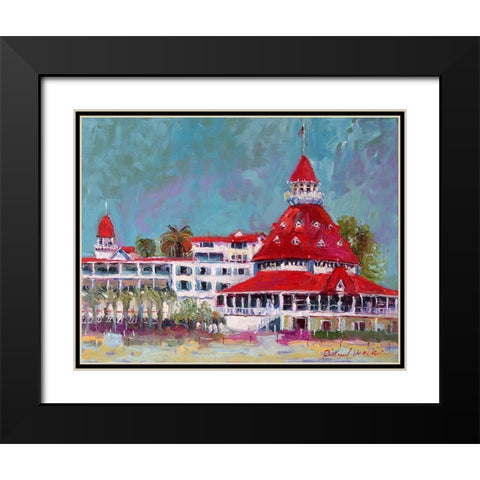 Delaware Black Modern Wood Framed Art Print with Double Matting by Wallich, Richard