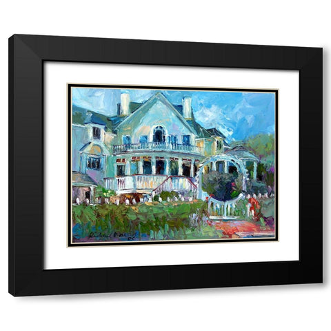 Mansion 2 Black Modern Wood Framed Art Print with Double Matting by Wallich, Richard