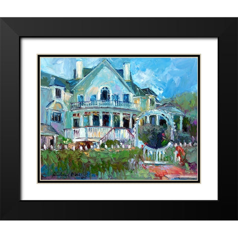 Mansion 2 Black Modern Wood Framed Art Print with Double Matting by Wallich, Richard