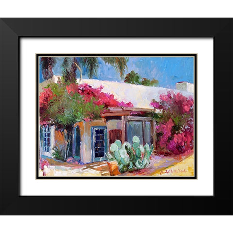 Oldtown Black Modern Wood Framed Art Print with Double Matting by Wallich, Richard