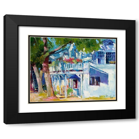 White House Black Modern Wood Framed Art Print with Double Matting by Wallich, Richard