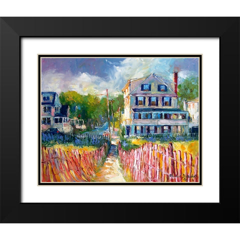 Path Black Modern Wood Framed Art Print with Double Matting by Wallich, Richard