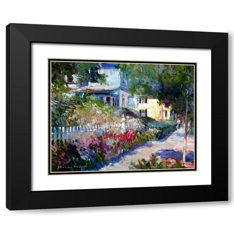 Yellow Black Modern Wood Framed Art Print with Double Matting by Wallich, Richard