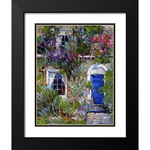 Blue Black Modern Wood Framed Art Print with Double Matting by Wallich, Richard
