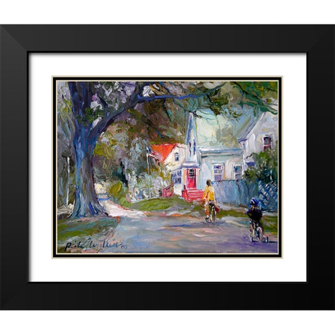 A Summer Ride Black Modern Wood Framed Art Print with Double Matting by Wallich, Richard