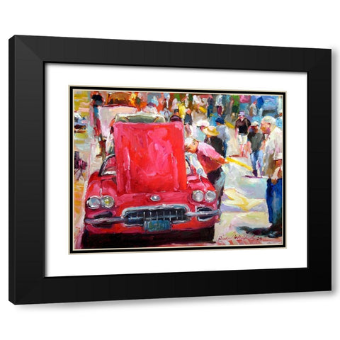 Vette Black Modern Wood Framed Art Print with Double Matting by Wallich, Richard