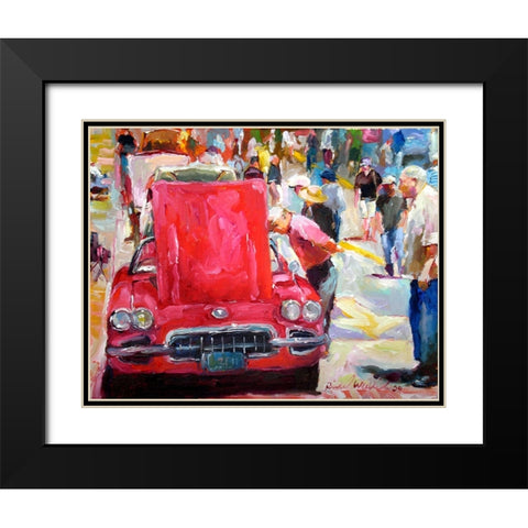 Vette Black Modern Wood Framed Art Print with Double Matting by Wallich, Richard