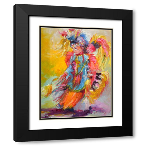 Young Dancer Black Modern Wood Framed Art Print with Double Matting by Wallich, Richard