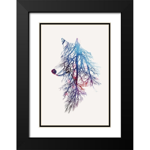 My Roots Black Modern Wood Framed Art Print with Double Matting by Farkas, Robert