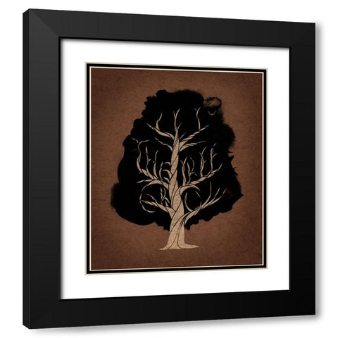 Let The Tree Grow Black Modern Wood Framed Art Print with Double Matting by Farkas, Robert