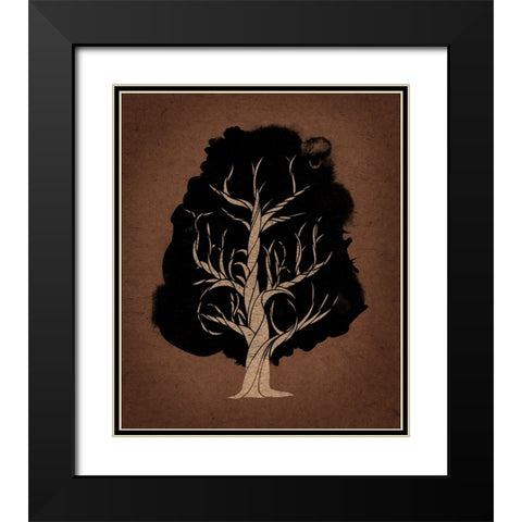 Let The Tree Grow Black Modern Wood Framed Art Print with Double Matting by Farkas, Robert