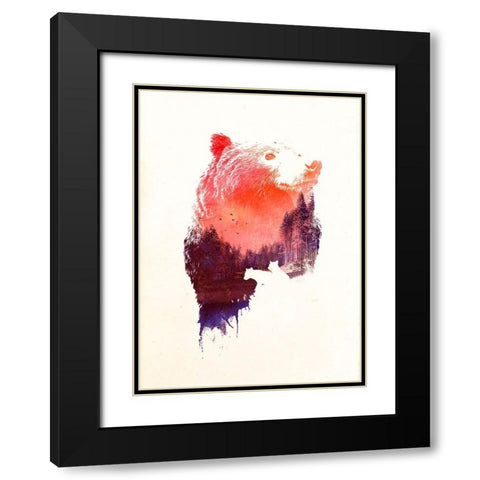 Love Forever Black Modern Wood Framed Art Print with Double Matting by Farkas, Robert