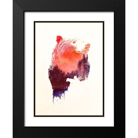 Love Forever Black Modern Wood Framed Art Print with Double Matting by Farkas, Robert