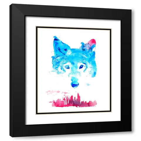 The Guardian Black Modern Wood Framed Art Print with Double Matting by Farkas, Robert