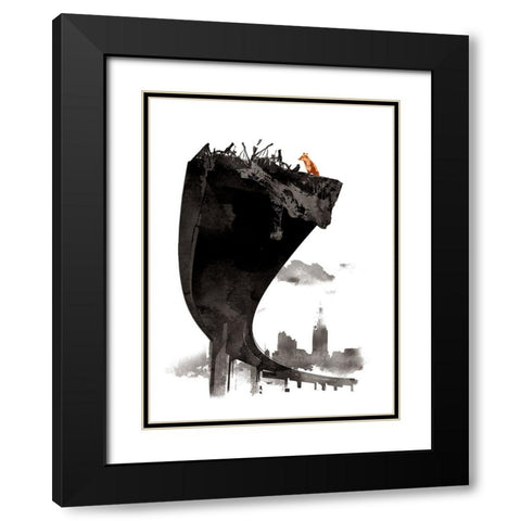 The Last Of Us Black Modern Wood Framed Art Print with Double Matting by Farkas, Robert