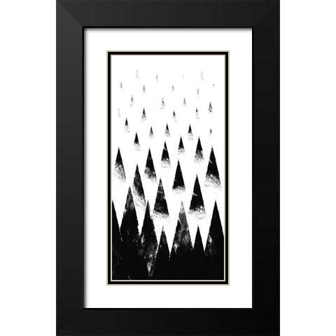 Black Hills Black Modern Wood Framed Art Print with Double Matting by Farkas, Robert