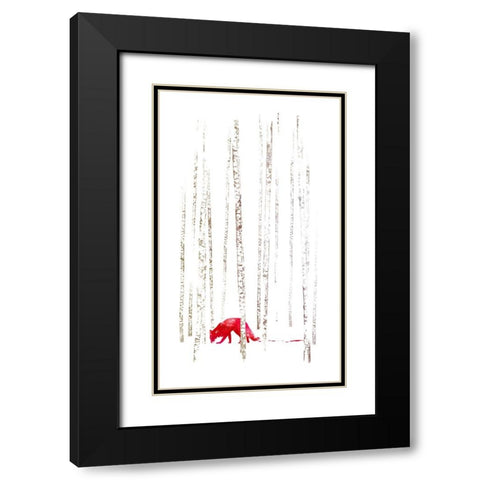 Theres Nowhere To Run Black Modern Wood Framed Art Print with Double Matting by Farkas, Robert