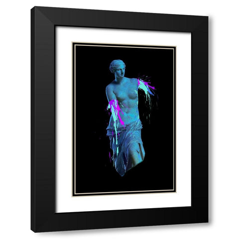 Ancient Accident Black Modern Wood Framed Art Print with Double Matting by Farkas, Robert