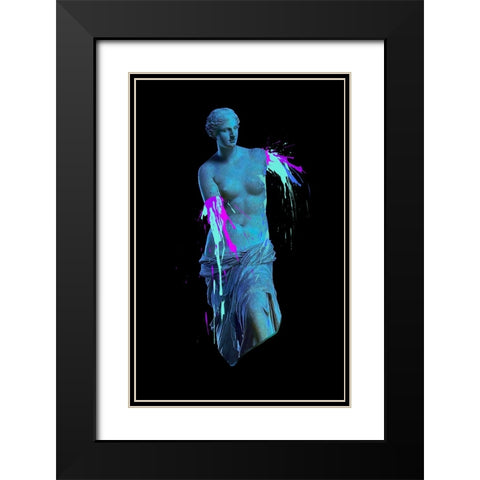 Ancient Accident Black Modern Wood Framed Art Print with Double Matting by Farkas, Robert