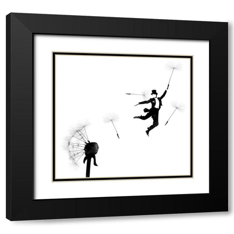 Aurevoir Black Modern Wood Framed Art Print with Double Matting by Farkas, Robert