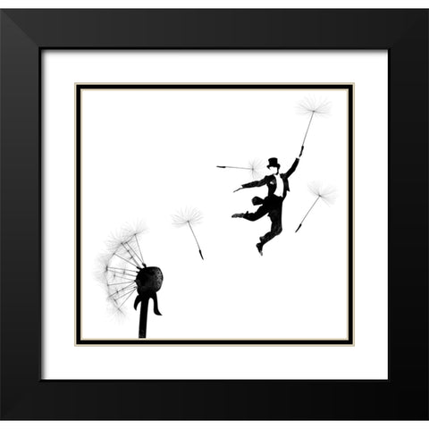 Aurevoir Black Modern Wood Framed Art Print with Double Matting by Farkas, Robert