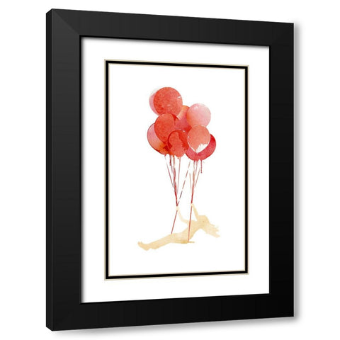 Fly Away Black Modern Wood Framed Art Print with Double Matting by Farkas, Robert