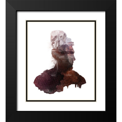 Inner Wilderness Black Modern Wood Framed Art Print with Double Matting by Farkas, Robert