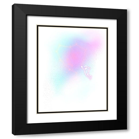 Lonely Astronaut Black Modern Wood Framed Art Print with Double Matting by Farkas, Robert