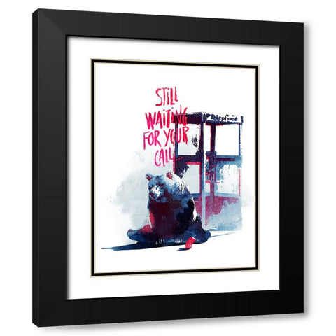 Still Waiting For Your Call Black Modern Wood Framed Art Print with Double Matting by Farkas, Robert