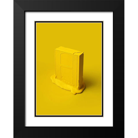 Melting Memories 02 Black Modern Wood Framed Art Print with Double Matting by Farkas, Robert