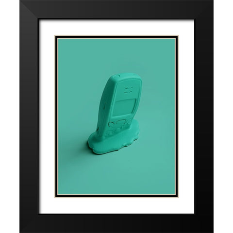 Melting Memories 04 Black Modern Wood Framed Art Print with Double Matting by Farkas, Robert