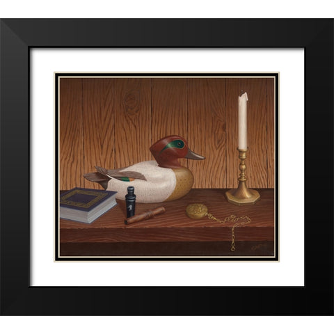 The Decoy Black Modern Wood Framed Art Print with Double Matting by Wavra, Robert