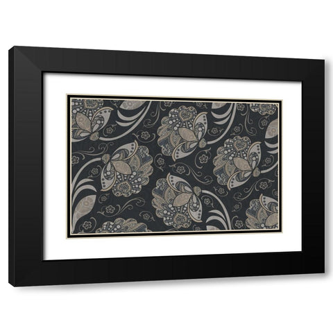 Elegante II Black Modern Wood Framed Art Print with Double Matting by Sasha