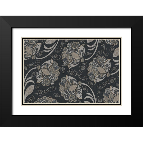 Elegante II Black Modern Wood Framed Art Print with Double Matting by Sasha