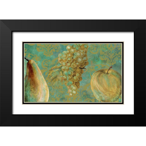 Fruit Palette IV Black Modern Wood Framed Art Print with Double Matting by Sasha