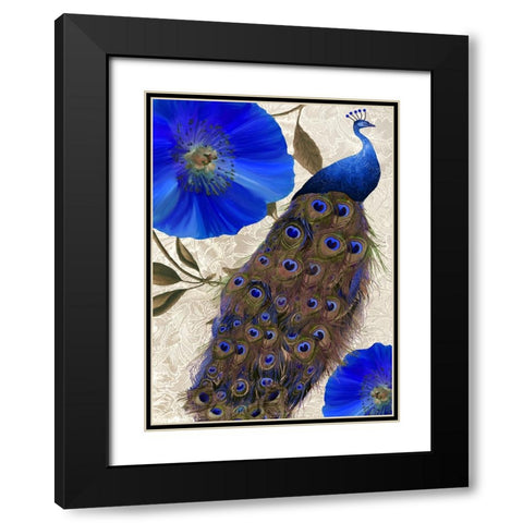 Plumage I Black Modern Wood Framed Art Print with Double Matting by Sasha