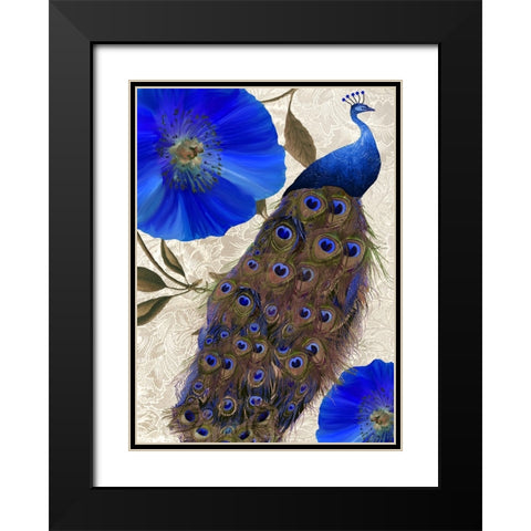 Plumage I Black Modern Wood Framed Art Print with Double Matting by Sasha